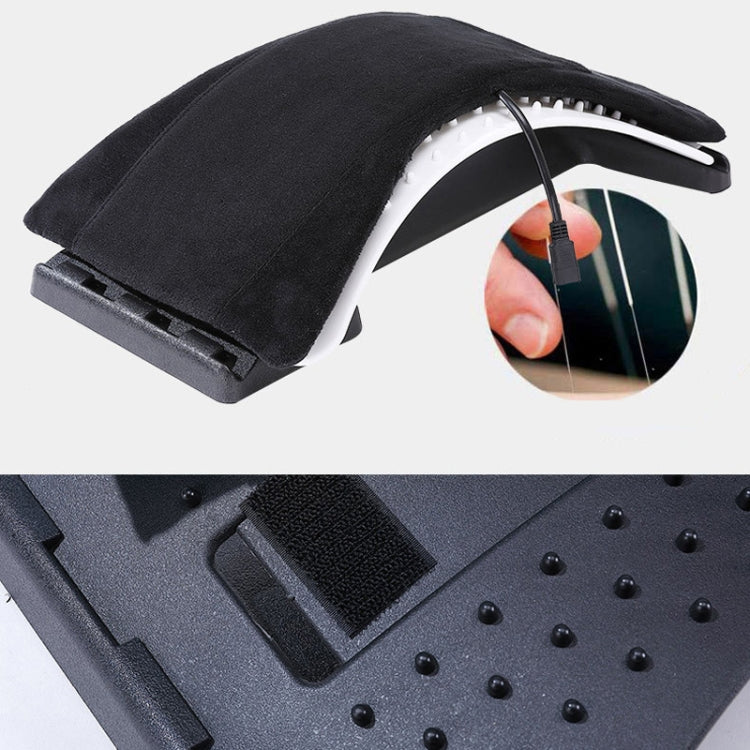 Electric Heating Belt Waist Lumbar Spine Massager Waist Four Seasons Heating Spine Correction Backrest Ordinary Model (Black) - Massage & Relaxation by PMC TechLife | Online Shopping South Africa | PMC TechLife