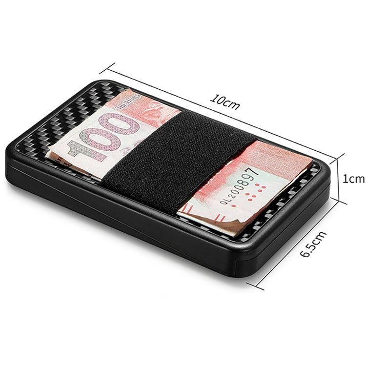 New-Bring  Carbon Fiber Metal Card Holder Male Personality Card Holder Anti-Theft  RFID Ultra-Thin Small Card Box(Black) - free shipping - PMC TechLife - Order now!