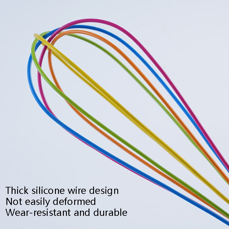 Silicone Egg Beater Home Egg Mixer Kitchen Gadgets Cream Baking Tools, Colour: 10 inch Blue - Stirrer & Squeezer by PMC TechLife | Online Shopping South Africa | PMC TechLife