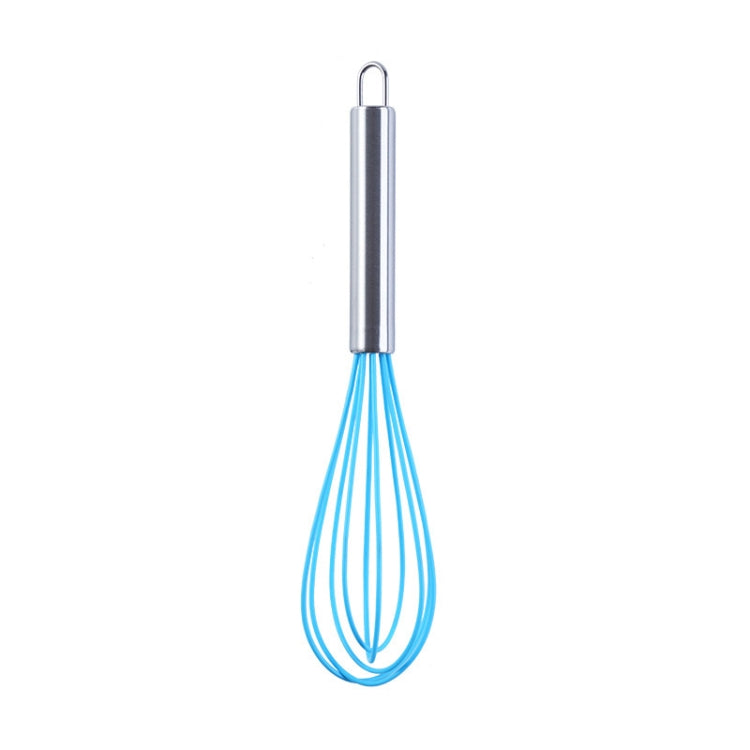 Silicone Egg Beater Home Egg Mixer Kitchen Gadgets Cream Baking Tools, Colour: 8 inch Blue - Stirrer & Squeezer by PMC TechLife | Online Shopping South Africa | PMC TechLife