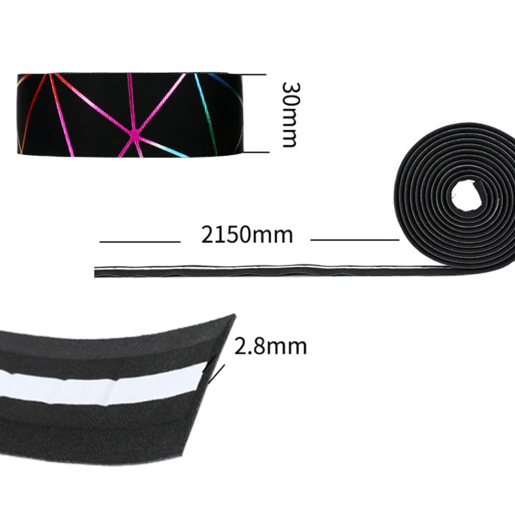 1 Pair WEST BIKING YP0804059 Road Bike Color Line Bar Belt PU Non-Slip Riding Bar Belt(Pure Black) - Decorative Accessories by WEST BIKING | Online Shopping South Africa | PMC TechLife | Buy Now Pay Later Mobicred