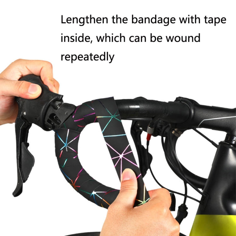 1 Pair WEST BIKING YP0804059 Road Bike Color Line Bar Belt PU Non-Slip Riding Bar Belt(Red Black) - free shipping - PMC TechLife - Order now!