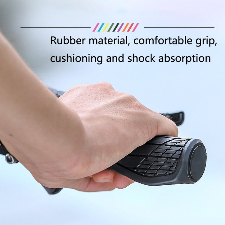 1 Pair WEST BIKING YP0804060 Bicycle Grips Mountain Bike Non-Slip Rubber Grips(Black) - Bicycle Grips by WEST BIKING | Online Shopping South Africa | PMC TechLife | Buy Now Pay Later Mobicred