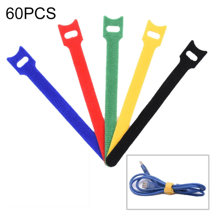 60 PCS T-Shaped Cable Organizer Belt Nylon Winder Buckle, Length: 30cm(Color Random Delivery) - Cable Organizer by PMC TechLife | Online Shopping South Africa | PMC TechLife | Buy Now Pay Later Mobicred