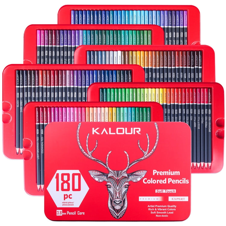 KALOUR 180 Colors Color Lead Set Painted Pencils Art Painting Supplies(Iron Box) - free shipping - PMC TechLife - Order now!