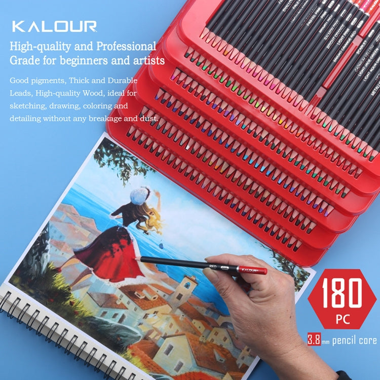 KALOUR 180 Colors Color Lead Set Painted Pencils Art Painting Supplies(Iron Box) - free shipping - PMC TechLife - Order now!
