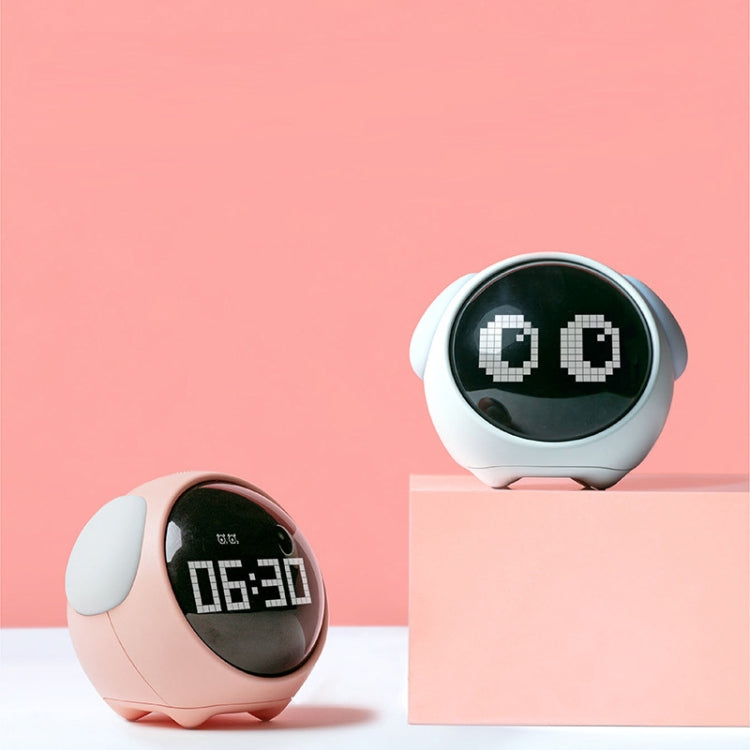 Cartoon Smart Alarm Clock For Children Bedroom Bedside LED Lamp Charging Electronic Digital Clock, Colour: Pink (Expression Version) - free shipping - PMC TechLife - Order now!