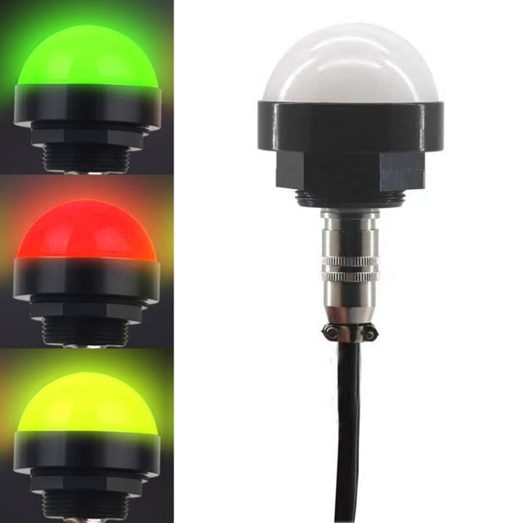 24V Safety Three-Color Warning Light Alarm LED Hemispherical Waterproof Indicator(Audible) - Special Engineering Lighting by PMC TechLife | Online Shopping South Africa | PMC TechLife | Buy Now Pay Later Mobicred