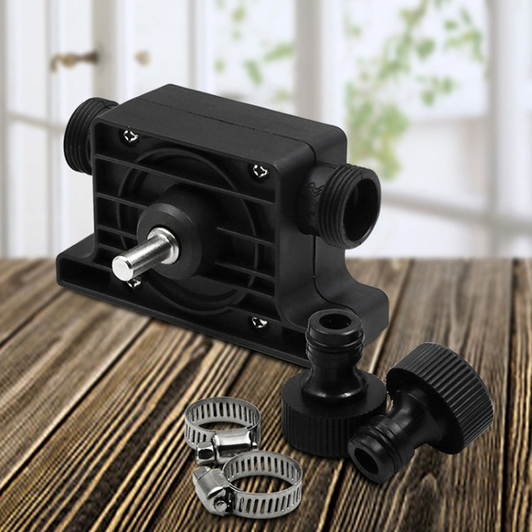 Portable Mini Water Pump Electric Drill Driven High Flow Oil Pump, Standard With Two Connectors(Black) - Others by PMC TechLife | Online Shopping South Africa | PMC TechLife
