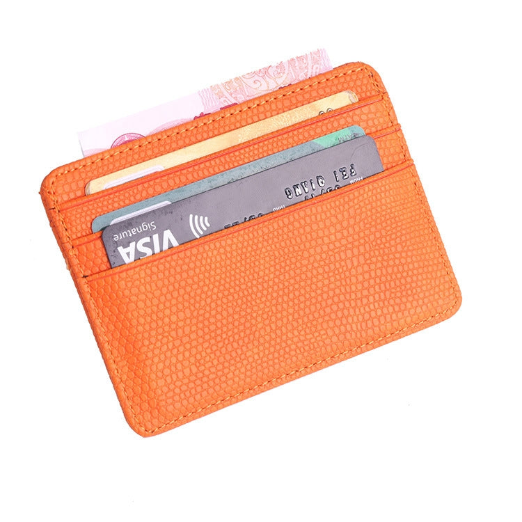 KT1002 RFID Function Lizard Pattern Bank Card Holder PU Business Card Case(Yellow) - Antimagnetic RFID Package by PMC TechLife | Online Shopping South Africa | PMC TechLife | Buy Now Pay Later Mobicred