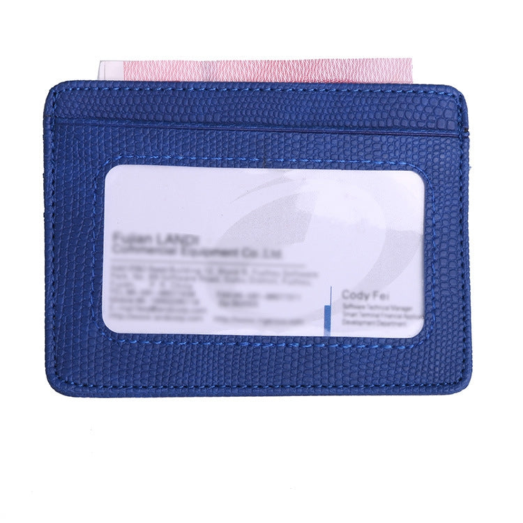 KT1002 RFID Function Lizard Pattern Bank Card Holder PU Business Card Case(Blue) - Antimagnetic RFID Package by PMC TechLife | Online Shopping South Africa | PMC TechLife | Buy Now Pay Later Mobicred