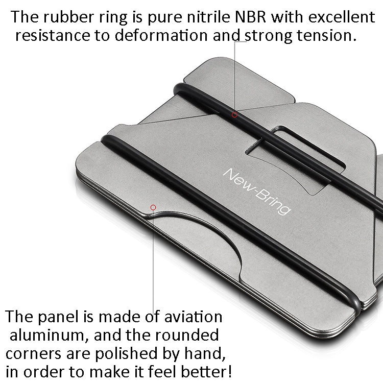 New Bring Metal Card Holder Anti-Demagnetization Anti-Theft Brush Anti-RFID Card Holder Ultra-Thin Card Holder Men Wallet(Carbon Fiber) - Antimagnetic RFID Package by New Bring | Online Shopping South Africa | PMC TechLife | Buy Now Pay Later Mobicred