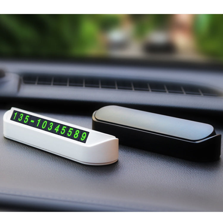 Hidden Parking Number Card Nightlight Number Button Parking Number Card, Style: Neutral (White) - Parking Card by PMC TechLife | Online Shopping South Africa | PMC TechLife