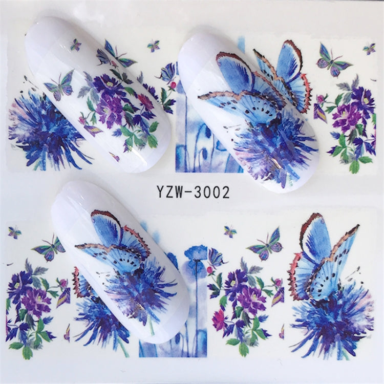 10 PCS Summer Colorful Nail Sticker Water Transfer Nail Decorations(YZW-125) - Nail Stickers by PMC TechLife | Online Shopping South Africa | PMC TechLife