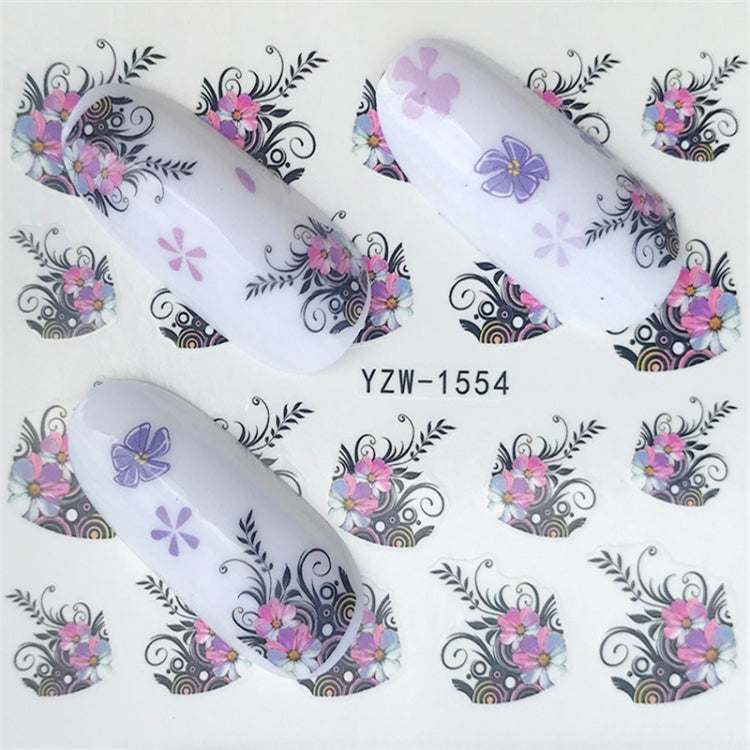 10 PCS Summer Colorful Nail Sticker Water Transfer Nail Decorations(YZW-126) - Nail Stickers by PMC TechLife | Online Shopping South Africa | PMC TechLife
