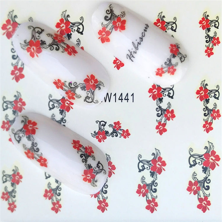 10 PCS Summer Colorful Nail Sticker Water Transfer Nail Decorations(YZW-1554) - Nail Stickers by PMC TechLife | Online Shopping South Africa | PMC TechLife