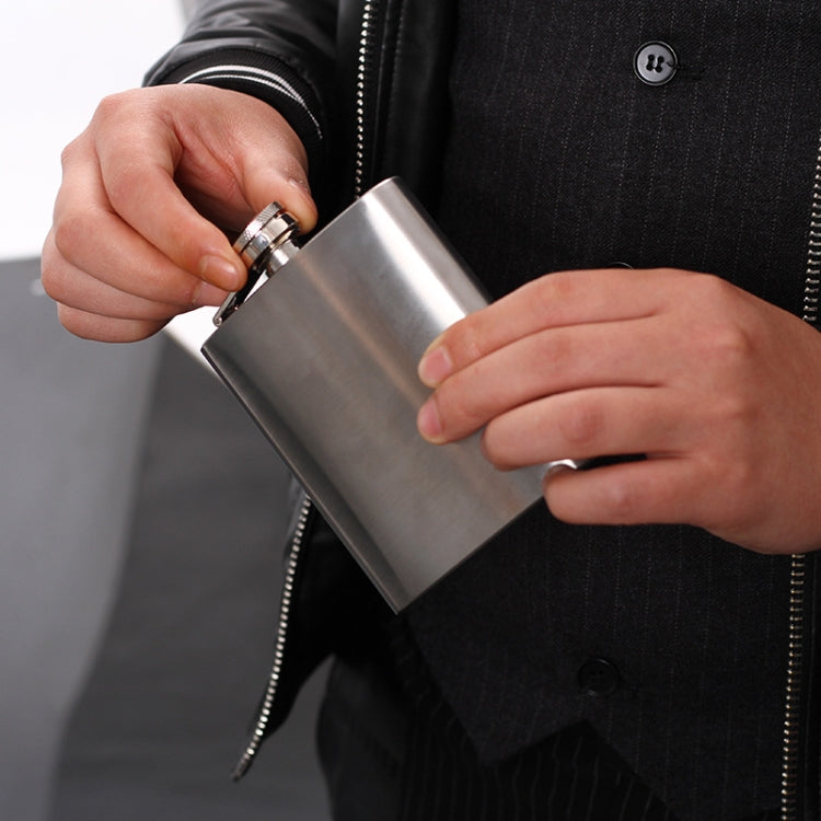 Portable Stainless Steel Hip Flask Set With Wine Glass Funnel(7OZ Jack Black Core) - Condiment Bottles & Hip Flasks by PMC TechLife | Online Shopping South Africa | PMC TechLife