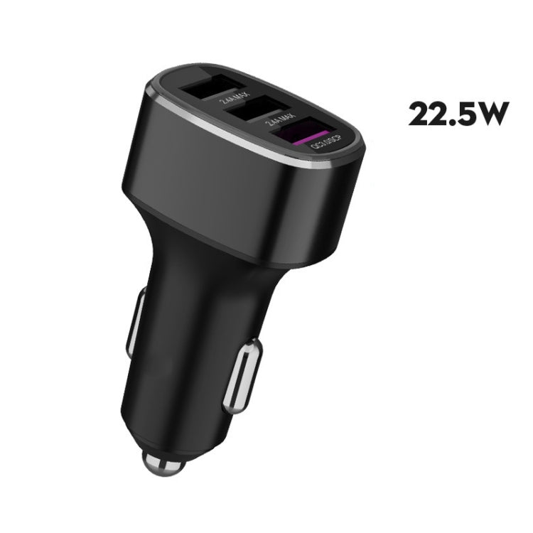 Three USB Ports Car Fast Charging Charger For Huawei/For OPPO/VIVO/OnePlus And Other Flash Charging, Model: GT680 Black - Car Charger by PMC TechLife | Online Shopping South Africa | PMC TechLife