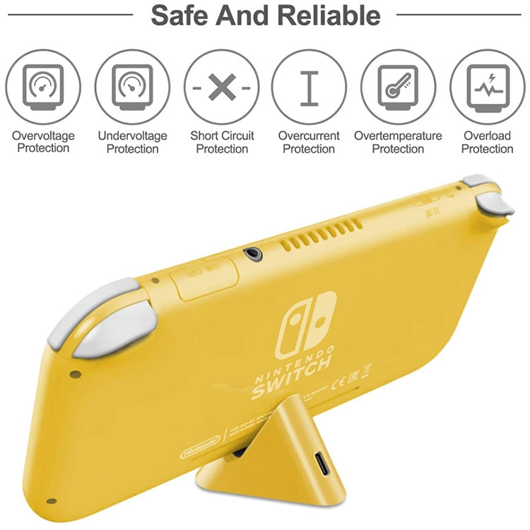 2 PCS DOBE TNS-19062 Host Charging Bottom Portable Triangle Game Console Charger For Switch / Lite(Yellow) - Charger & Power by DOBE | Online Shopping South Africa | PMC TechLife | Buy Now Pay Later Mobicred