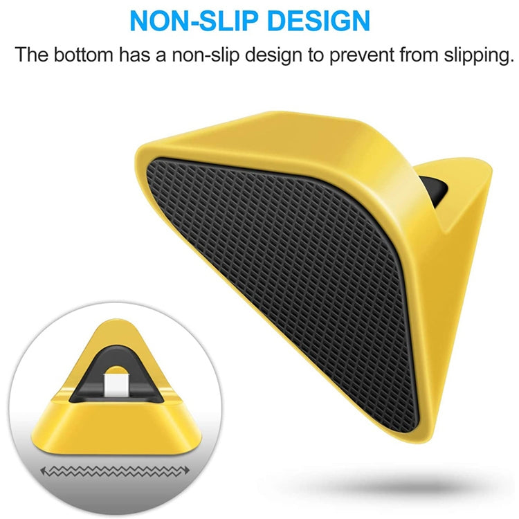 2 PCS DOBE TNS-19062 Host Charging Bottom Portable Triangle Game Console Charger For Switch / Lite(Yellow) - Charger & Power by DOBE | Online Shopping South Africa | PMC TechLife | Buy Now Pay Later Mobicred