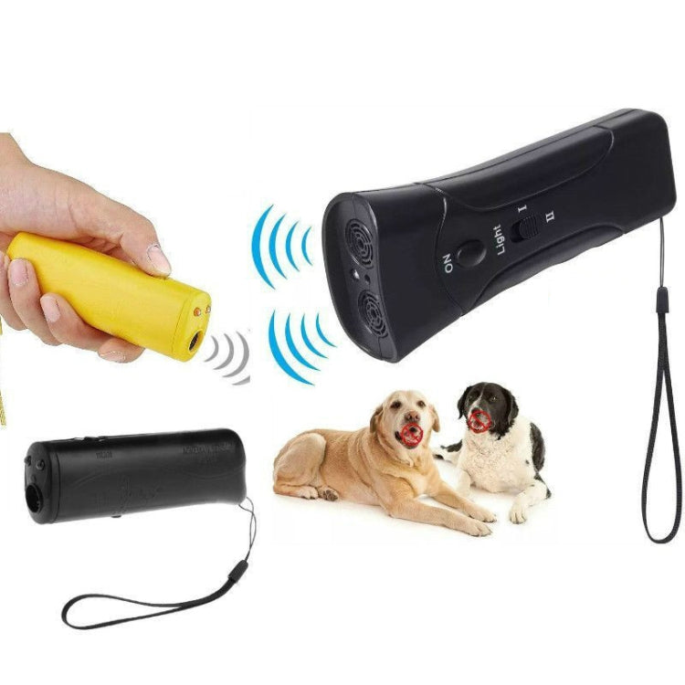 LED Flashlight Ultrasonic Dog Repeller Portable Dog Trainer, Colour: Single-headed Black(Colorful Package) - Training Aids by PMC TechLife | Online Shopping South Africa | PMC TechLife