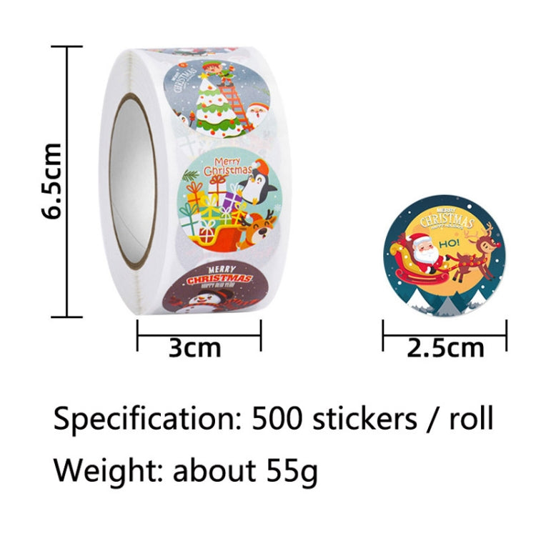 Christmas Gift Sticker Decoration Label Sealing Sticker(HA048) - Christmas Stickers by PMC TechLife | Online Shopping South Africa | PMC TechLife | Buy Now Pay Later Mobicred
