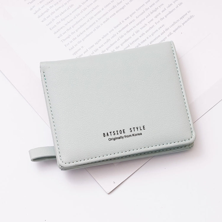 BATSIOE Short Type Ladies Wallet Small Fresh Two-Fold Student Bag Simple Multi-Card Coin Purse(Green) - free shipping - PMC TechLife - Order now!