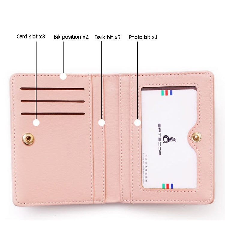 BATSIOE Short Type Ladies Wallet Small Fresh Two-Fold Student Bag Simple Multi-Card Coin Purse(Green) - free shipping - PMC TechLife - Order now!