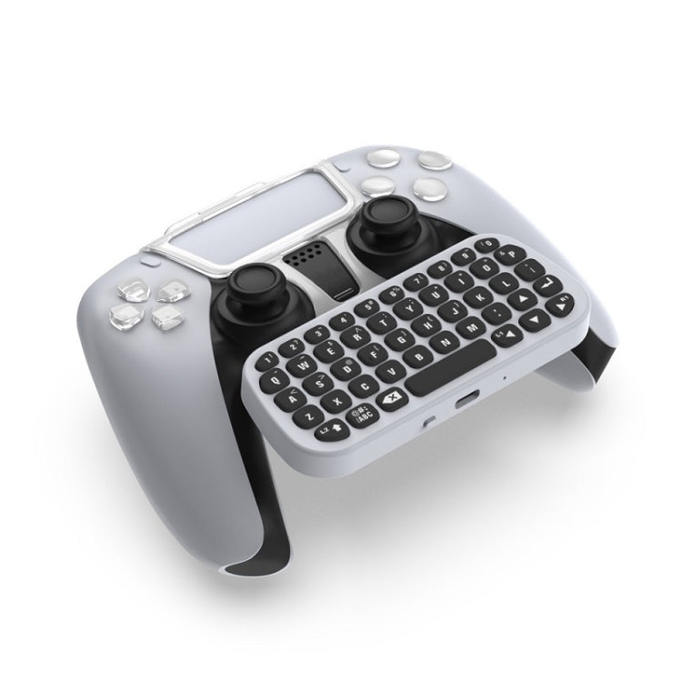 DOBE TP5-0556 Bluetooth Keyboard Wireless Gamepad With Headphone Jack For PS5(White) - free shipping - PMC TechLife - Order now!