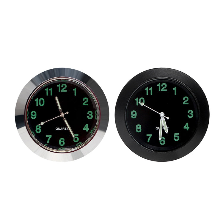 Car Clock Night Light Electronic Clock Car Decoration Quartz(Silver Border) - Clocks & Car Meters by PMC TechLife | Online Shopping South Africa | PMC TechLife | Buy Now Pay Later Mobicred