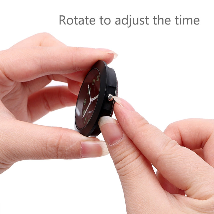 Car Clock Night Light Electronic Clock Car Decoration Quartz(Silver Border) - Clocks & Car Meters by PMC TechLife | Online Shopping South Africa | PMC TechLife | Buy Now Pay Later Mobicred