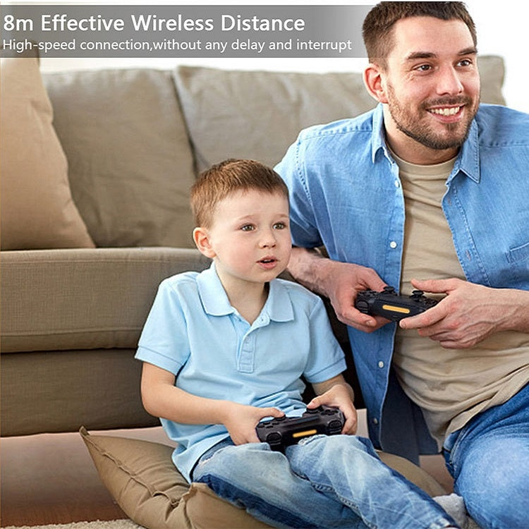 Bluetooth Wireless Six-Axis Programmable Dual-Vibration Gamepad For PS4(Red) - Gamepads by PMC TechLife | Online Shopping South Africa | PMC TechLife