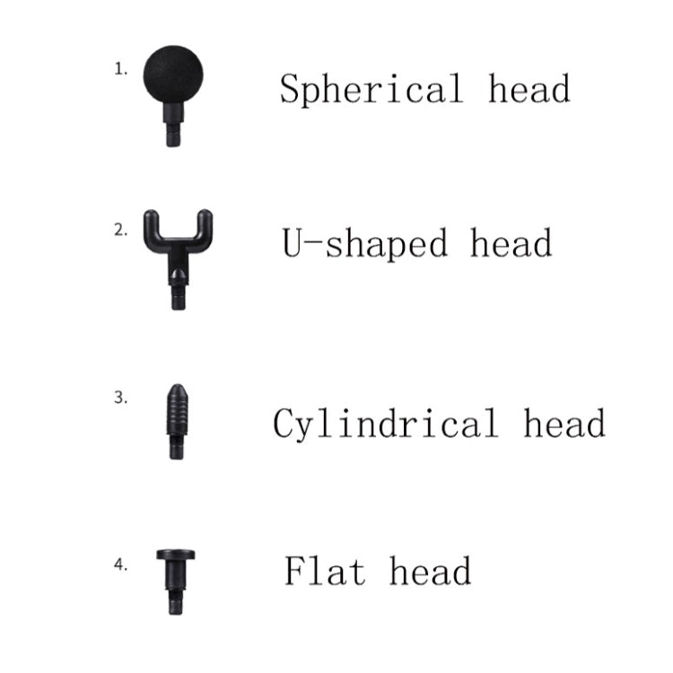 Fascia Massager Mini Electric Muscle Massager Portable Fitness Muscle Relaxing Massager LCD(Dark Night Black) - Massage gun & Accessories by PMC TechLife | Online Shopping South Africa | PMC TechLife