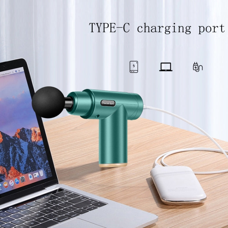 Fascia Massager Mini Electric Muscle Massager Portable Fitness Muscle Relaxing Massager LCD(Dark Night Black) - Massage gun & Accessories by PMC TechLife | Online Shopping South Africa | PMC TechLife