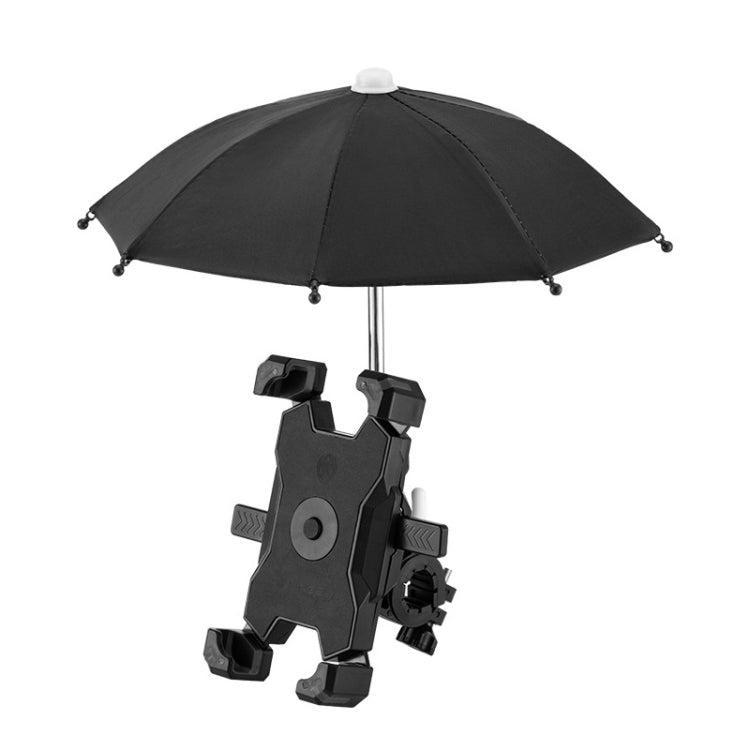 CYCLINGBOX Bicycle Mobile Phone Bracket With Parasol Rider Mobile Phone Frame, Style: Handlebar Installation (Black) - free shipping - PMC TechLife - Order now!