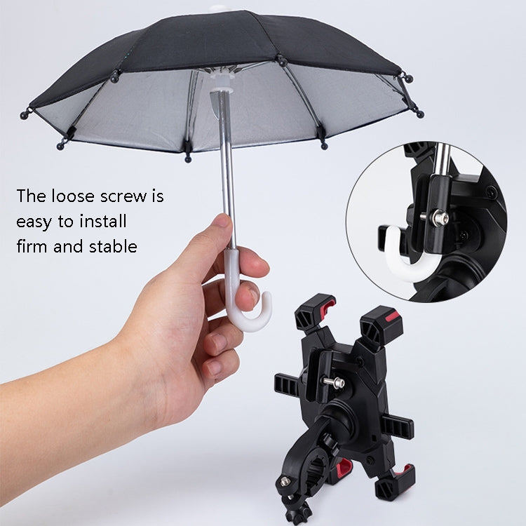 CYCLINGBOX Bicycle Mobile Phone Bracket With Parasol Rider Mobile Phone Frame, Style: Handlebar Installation (Black) - free shipping - PMC TechLife - Order now!