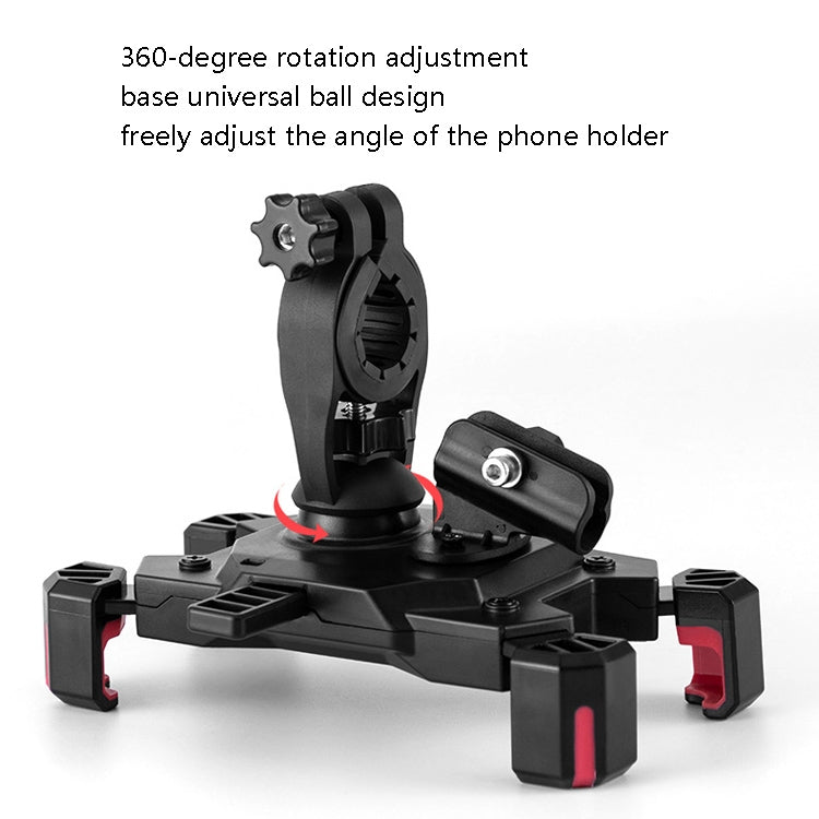 CYCLINGBOX Bicycle Mobile Phone Bracket With Parasol Rider Mobile Phone Frame, Style: Handlebar Installation (Black) - free shipping - PMC TechLife - Order now!