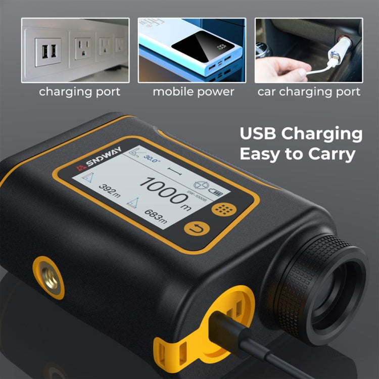 SNDWAY Rangefinder Instrument Outdoor Telescope Golf Measuring Instrument, Model: SW1000B 1000m - free shipping - PMC TechLife - Order now!