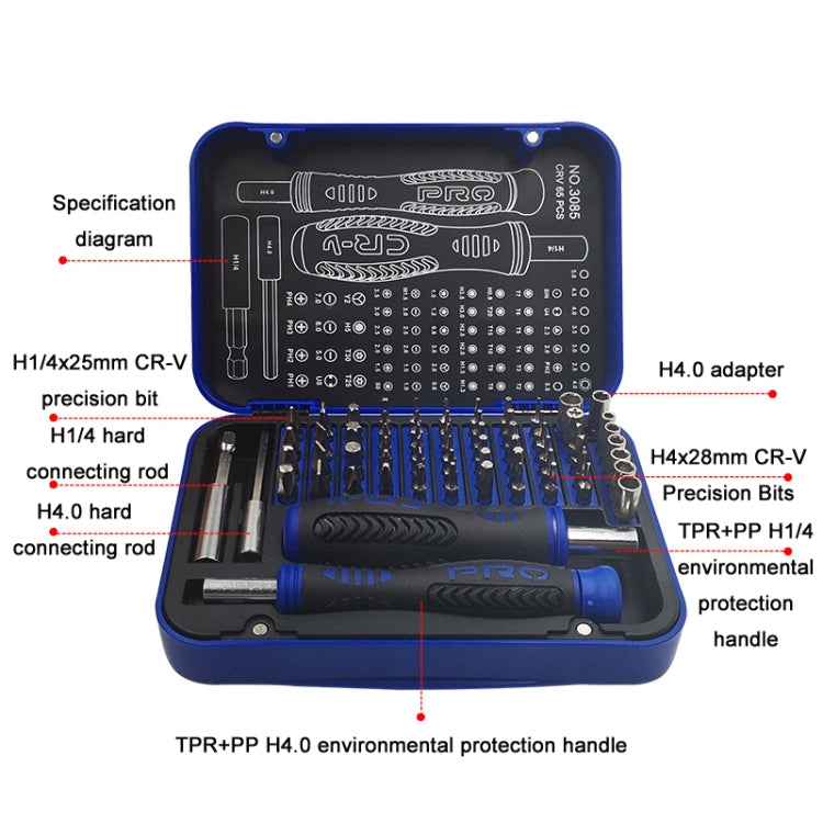 65 In 1 JIATEJIA Home Multifunctional Computer Mobile Phone Disassembly & Repair Precision Screwdriver Set - free shipping - PMC TechLife - Order now!