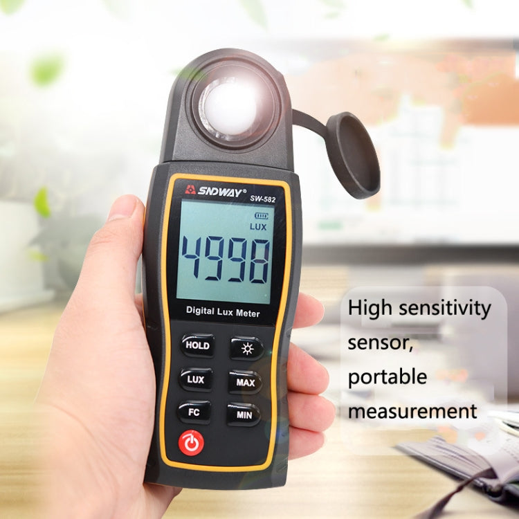 SNDWAY SW582 Handheld Digital Illuminance Meter High-Precision Digital Light Meter(SW582) - free shipping - PMC TechLife - Order now!