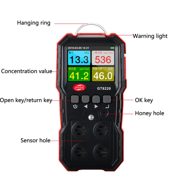WT8800 Oxygen Content Detector Combustible Gas Toxic And Harmful Detector - free shipping - PMC TechLife - Order now!