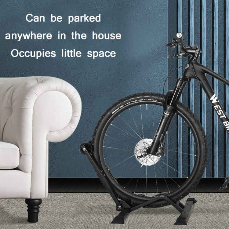 WEST BIKING Portable Bicycle Parking Display Stand(Black) - Holders by WEST BIKING | Online Shopping South Africa | PMC TechLife | Buy Now Pay Later Mobicred