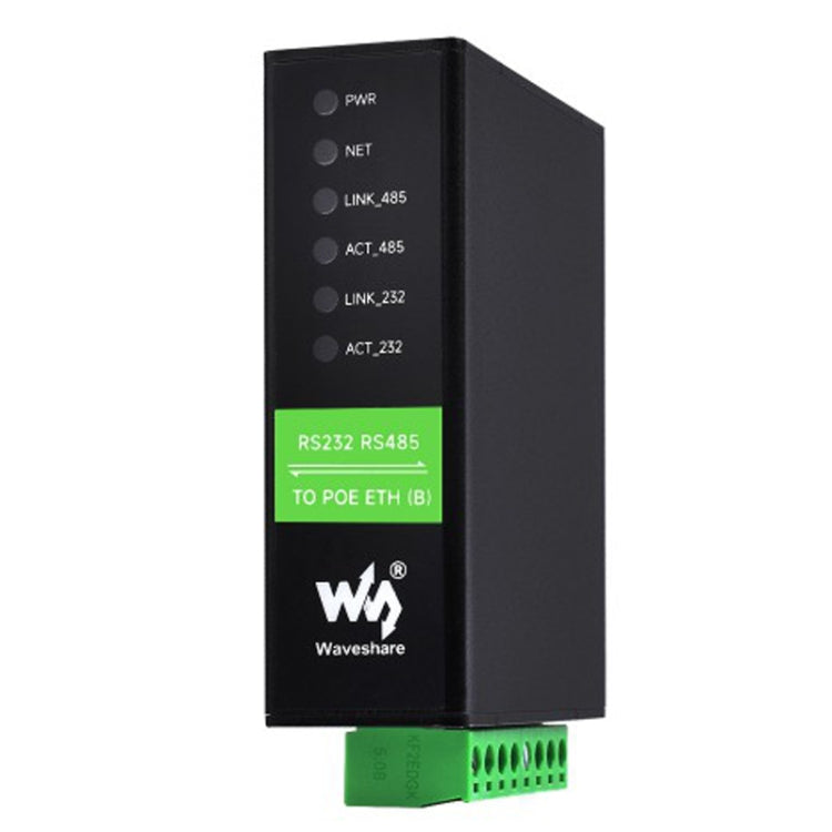 Waveshare RS232 RS485 To RJ45 Ethernet Serial Server, Spec: RS232 RS485 TO POE ETH (B) - Other Accessories by Waveshare | Online Shopping South Africa | PMC TechLife | Buy Now Pay Later Mobicred