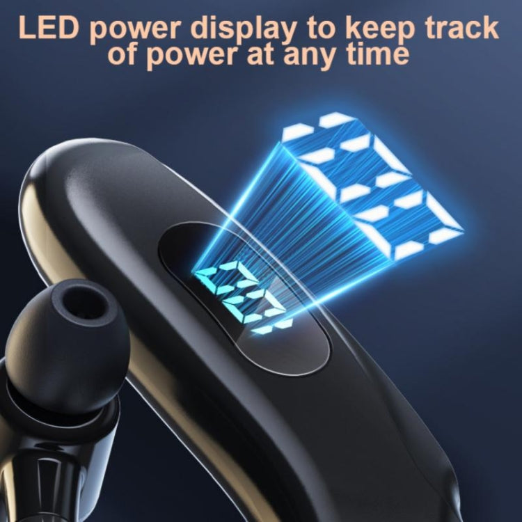 Q20 Bluetooth 5.2 Business Digital Display Sports Earhook Stereo Earphone(Black) - Bluetooth Earphone by PMC TechLife | Online Shopping South Africa | PMC TechLife