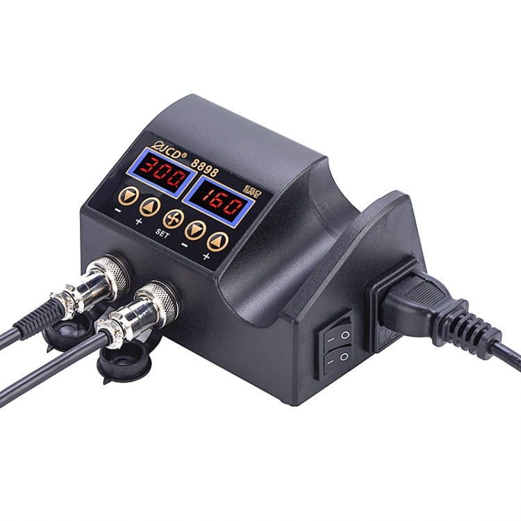 Hot Air Desoldering Station Dual Digital Display Two In One Temperature Control Electric Soldering Iron Soldering Station, EU Plug - Electric Soldering Iron by PMC TechLife | Online Shopping South Africa | PMC TechLife