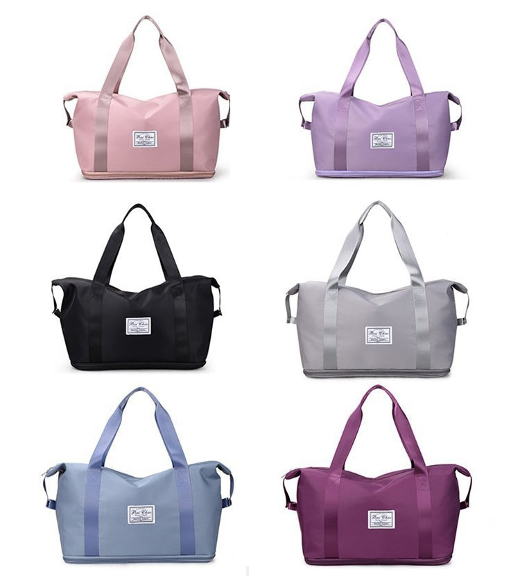 Travel Bag Large Capacity One-Shoulder Handbag Sports Gym Bag Dry And Wet Separation Duffel Bag(Pink) - Handbags by PMC TechLife | Online Shopping South Africa | PMC TechLife