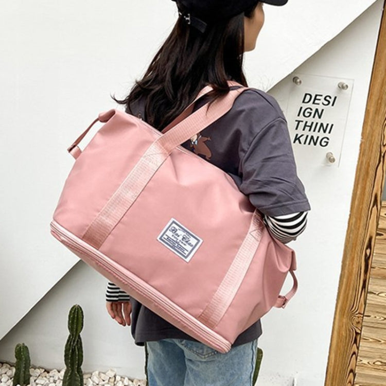 Travel Bag Large Capacity One-Shoulder Handbag Sports Gym Bag Dry And Wet Separation Duffel Bag(Pink) - Handbags by PMC TechLife | Online Shopping South Africa | PMC TechLife