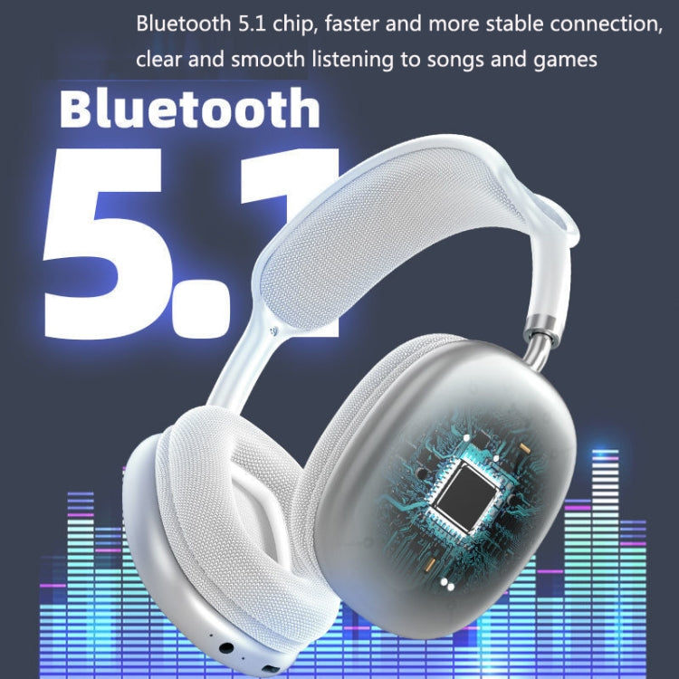 P9 Bluetooth 5.1 Subwoofer Wireless Headset Support AUX / TF Card(Green) - Headset & Headphone by PMC TechLife | Online Shopping South Africa | PMC TechLife