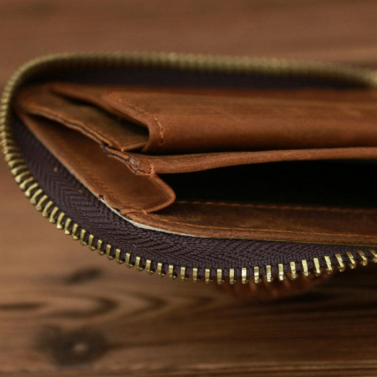 9039 RFID Antimagnetic Leather Zipper Wallet(Horizontal 4) - free shipping - PMC TechLife - Order now!