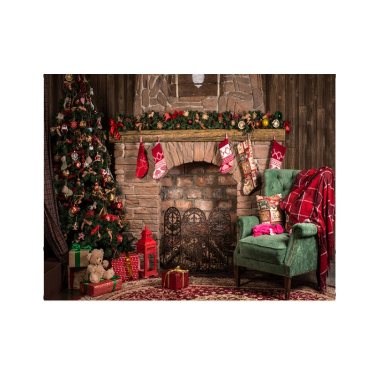 2.1m x 1.5m 3D Christmas Fireplace Studio Background Cloth - Other by PMC TechLife | Online Shopping South Africa | PMC TechLife